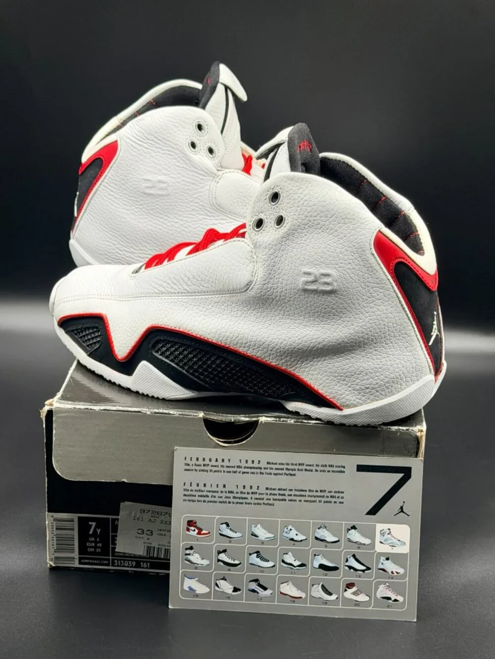 Air Jordan 21 OG GS 'White Varsity Red'